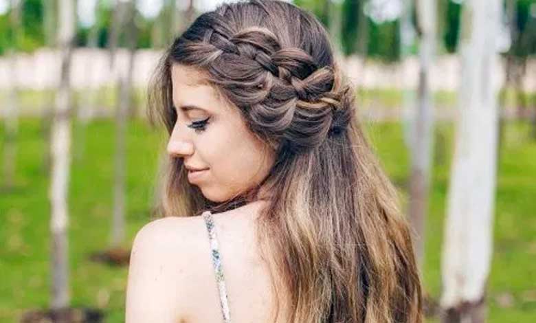 Strand Waterfall Braid women's hairstyles for curly hair